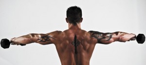 STRETCHED TO THE LIMITS - Cagle admits that bodybuilding is rough on the body. His weight fluctuates as much as 40 to 50 pounds depending on where he is in relation to the next competition. Since he is young, he plans to continue pushing his body and mind to the limit, to top out. Messenger photo by Joe Duty
