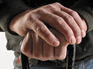 COUNTRY BUSINESSMAN - White calls a handshake an agreement that must be followed through with in business. Messenger photo by Joe Duty