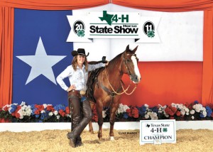 RESERVE CHAMP - Shelby Haggart and her horse, Cattieotary, won reserve champion at the State 4-H Horse Show. Submitted photo