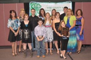 CLUB OF THE YEAR - Members and leaders of the Bridgeport 4-H Club were awarded "Club of the Year."