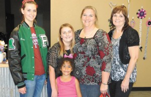 RIBBON CUTTING - The Paradise Chamber of Commerce held a ribbon cutting for Rockin' H Cleaners Oct. 20. (From left) Brooke, Samantha, Siara and Trish Huckabee, and Joyce Hohstadt were at the celebration.