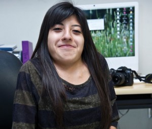ALWAYS SMILING - Decatur High School senior Lupe Perez keeps a positive outlook despite life's challenges. Messenger photo by Joe Duty