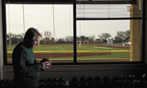 TIME TO MOVE ON - After 38 years of molding champions, Boyd coach J.G. Cartwright will move from the field to the stands next season to watch his Yellowjackets play. Cartwright's teams won 12 district titles in his years at Boyd. Messenger photo by Joe Duty