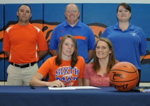 HEADING TO KANSAS - Slidell graduate Brooke Rhodes inked a letter of intent to play basketball at Central Christian College of Kansas this week. Messenger photo by Richard Greene