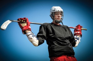 GEARED FOR NEXT STEP - Decatur's Sam Armitage will start playing hockey for the Texas Brahmas Junior A team this fall. The 6-7 defenseman will be heading to a camp in Colorado later this month to get ready for the season. Messenger photo by Joe Duty