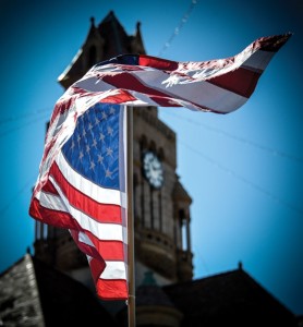 PRIDE AND REMEMBRANCE - United States flags were a plentiful sight Tuesday as Wise County joined the rest of the nation in observing Patriot Day, a day to remember those killed in the Sept. 11, 2001, terrorist attacks. Messenger photo by Joe Duty