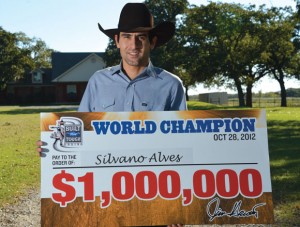 BIG WINNINGS - With the back-to-back World Champion title, Silvano Alves won $1 million, bringing his season earnings to $1,464,475.61. Messenger photo by Joe Duty