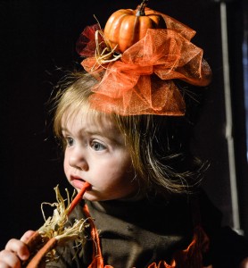 PRECIOUS PUMPKIN - Khloe Shephard was one of 25 participants in the second annual Pumpkin Pageant at Coal Miners' Heritage Days festival in Bridgeport. She participated in the 0-to-23-month category. Messenger photo by Joe Duty