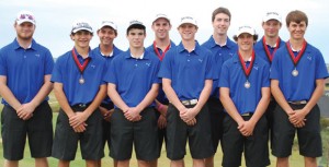 TOURNEY CHAMPS - The Decatur Eagles two golf teams took first and fourth place at the Argyle Invitational Wednesday. The teams consist of Dylan Rottner, Drew Jones, Jansen Alker, Dylan Erwin, Cade Lamirand, Eric Gage, Charlie Shannon, Kyle Hubbard, Matt Jones and Colton Horton. Submitted photo