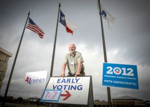 VOTE HERE, OR HERE OR HERE - With three early voting locations available for the first time in a presidential election, a first-day record was set Monday, according to Wise County Elections Administrator Lannie Noble. Messenger photo by Joe Duty