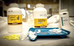 DANGEROUS MIXTURE - People have found ways to use legal prescription medicines to give them a high similar to the one provided by illegal drugs such as heroin. This mixture of a narcotic (like hydrocodone), a muscle relaxant (carisalprazolam) and an anti-anxiety drug (such as Xanax) is known as a "Houston Cocktail" or the "Holy Trinity." Messenger photo by Joe Duty