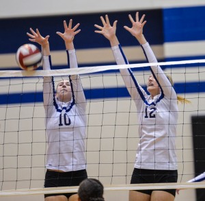 HIGH ACCLAIM - Cooper Martin (10) picked up District 9-3A MVP honors this week while teammate Katie Isham landed on the first team. Messenger photo by Joe Duty