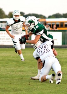 NICE SEASON - Jarrett Holt picked up first punter honors and honorable mention wide reciever. Messenger photo by Jimmy Alford