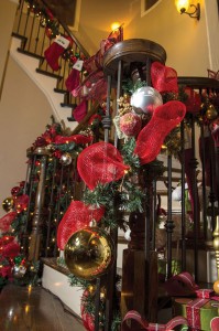 TRADITIONAL DECOR - The home of Andrew Rottner and Kelli Pyland is decorated with traditional Christmas decorations and family heirlooms.