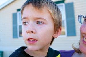 IN THE EYES - Xander, 7, is diagnosed with autism. Although his family will deal with many trials, they feel blessed by how atypical he is, both as an autistic child and their son. Messenger photo by Jimmy Alford