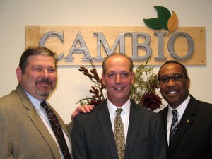 MAKING CAMBIO - The Bridgeport Area Chamber of Commerce held a ribbon cutting for Cambio Life Recovery Center Nov. 30. Pictured are Dr. Shawn L. White, medical director; David Cudmore, managing partner; and Don Johnson, executive director. Messenger photo by Bob Buckel