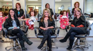 AT THEIR STATIONS - The cosmetology school at Weatherford College Wise County will open its salon to the public Wednesday. There are 20 students enrolled in the program, including (back, from left) Kelly Peters of Boyd, Cynthia Castillo of Bridgeport, Jessica Rhine of Alvord, (front, from left) Taylor Oates of Bridgeport, Cari McBride of Paradise and Maegan Flavin of Bridgeport. Messenger photo by Joe Duty