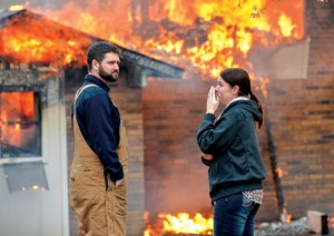 FIRST TO KNOW - Ashly Dobyns works for the Decatur Police Department. She was at the office and heard about the fire at her home directly from the dispatcher and she was one of the first on scene. Messenger photo by Joe Duty