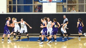 DEFENSE - Alvord's defense was suffocating in the second half against Godley only allowing the Lady Cats eight points in the final two quarters. Messenger photo by Mack Thweatt