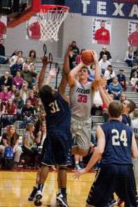 NICE JUMPER - Northwest's Todd Christensen gets off the jumper Friday against Keller. Messenger photo by Jimmy Alford