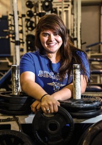 BACK TO BACK - Gabi Buchanan is on her way back to the state powerlifting meet in Corpus Christi March 16. Messenger photo by Joe Duty