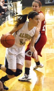 TOP SPOT - Alvord's Carley King was named District 9-2A MVP earlier this week. King helped lead the Lady Bulldogs back to the regional finals. Messenger photo by Mack Thweatt