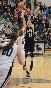 SHARP SHOOTER - Alvord's Carley King led the state in three-pointers last season. Messenger photo by Mack Thweatt
