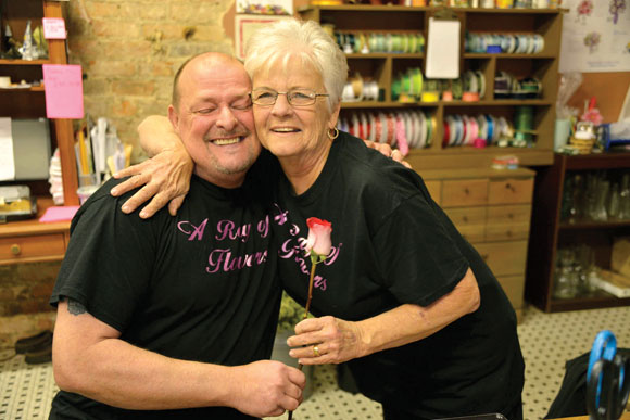Ray and Pat Cornelison for a Mother's Day feature. Messenger photo by Joe Duty